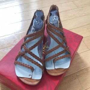 Brown Braided sandals